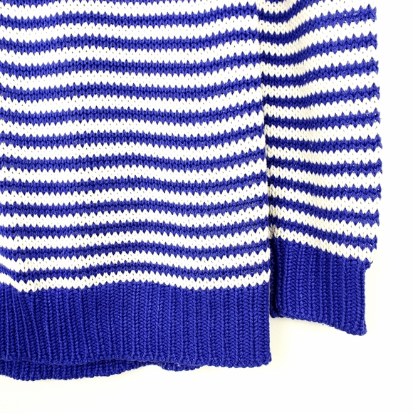Cobalt Blue/White Striped Sweater by Forever 21 - Picture 13 of 13